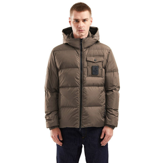 Refrigiwear Braune Nylon-Herrenjacke