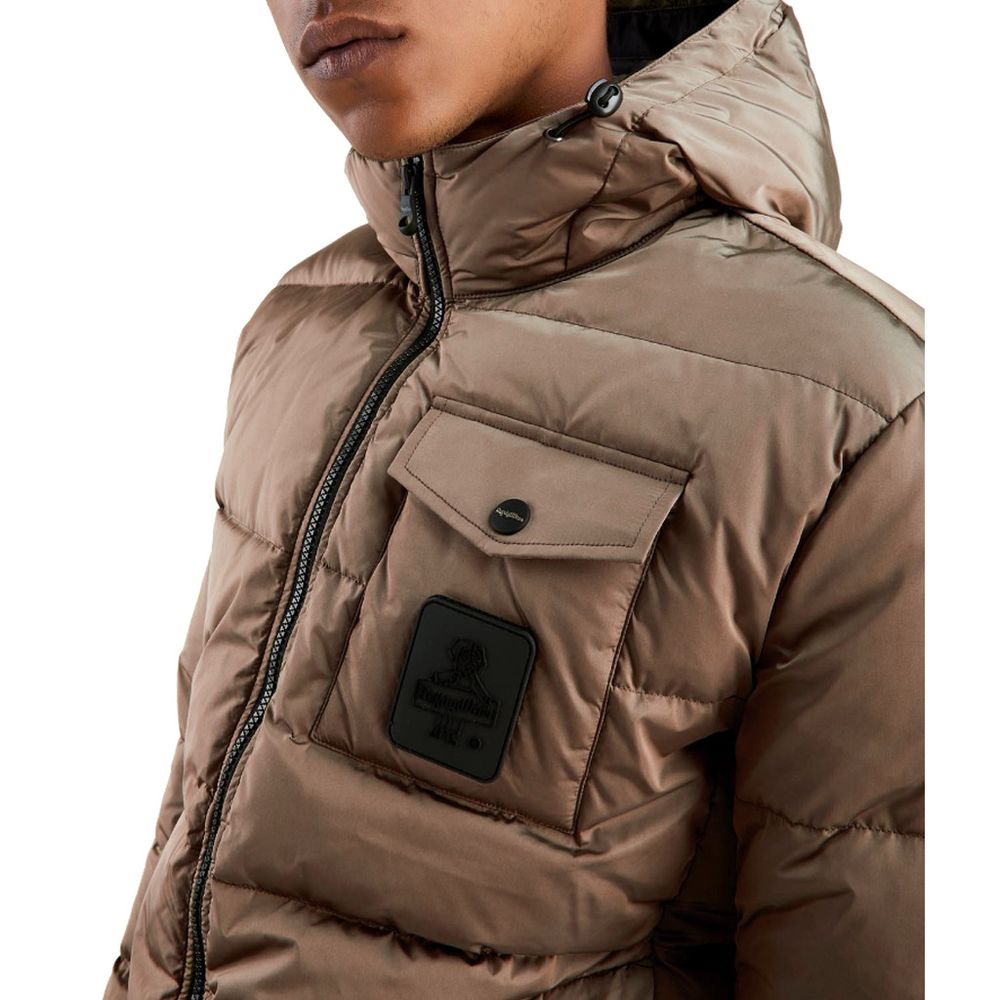 Refrigiwear Braune Nylon-Herrenjacke