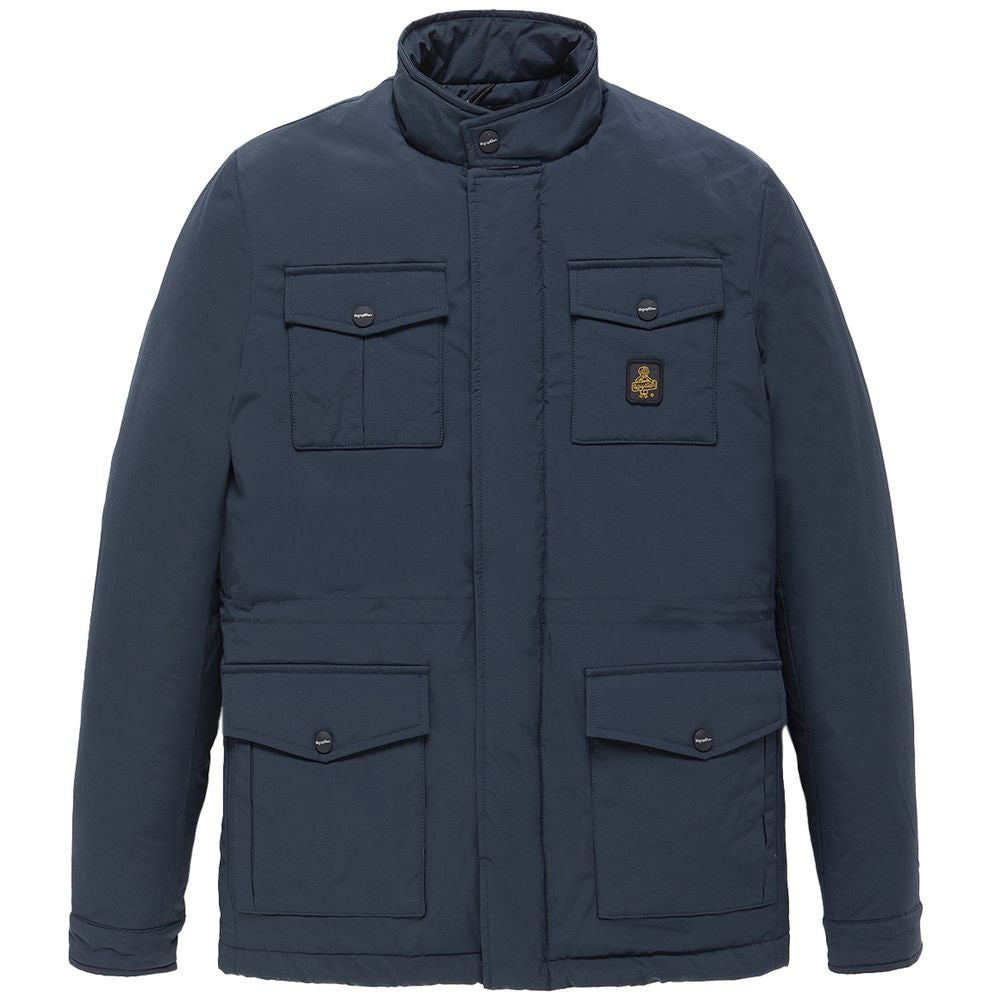 Refrigiwear Blaue Nylon-Herrenjacke