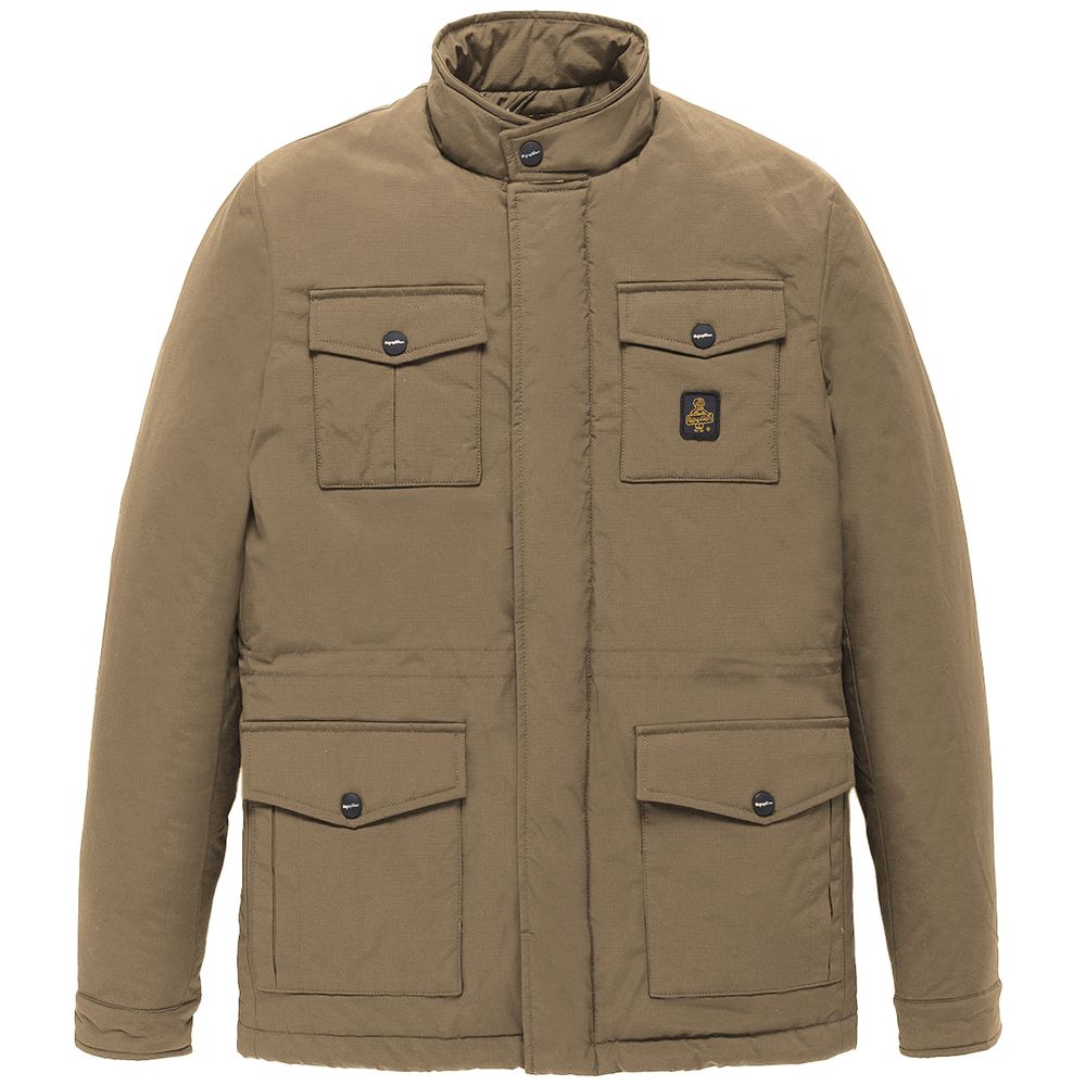 Refrigiwear Braune Nylon-Herrenjacke