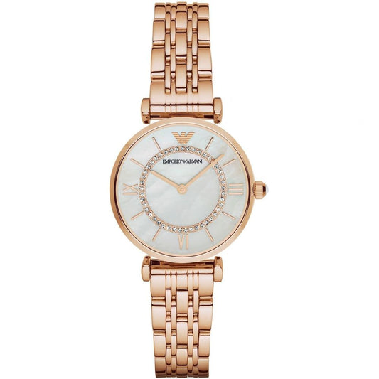 Armani – Roségold-Edelstahluhr