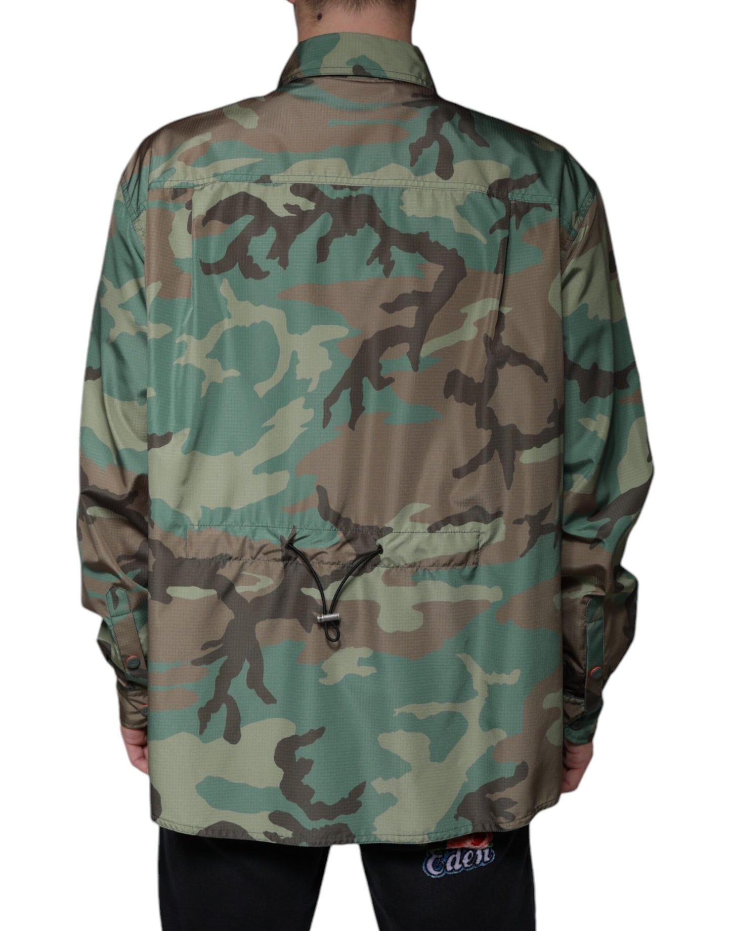Dolce &amp; Gabbana Mehrfarbiges Camouflage-Hemd mit Knopfleiste