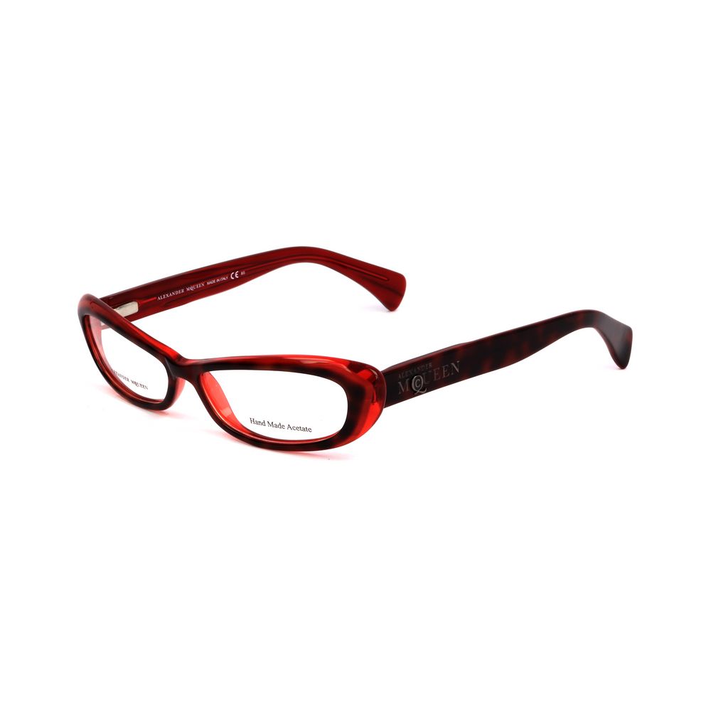 Rote Acetatfassung von Alexander McQueen