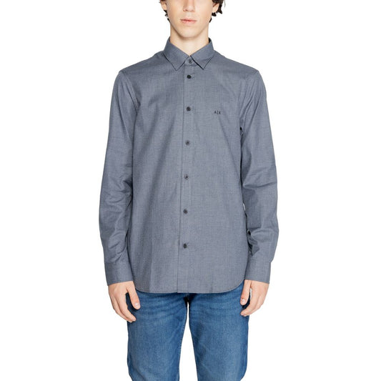 Blaues Baumwollhemd von Armani Exchange