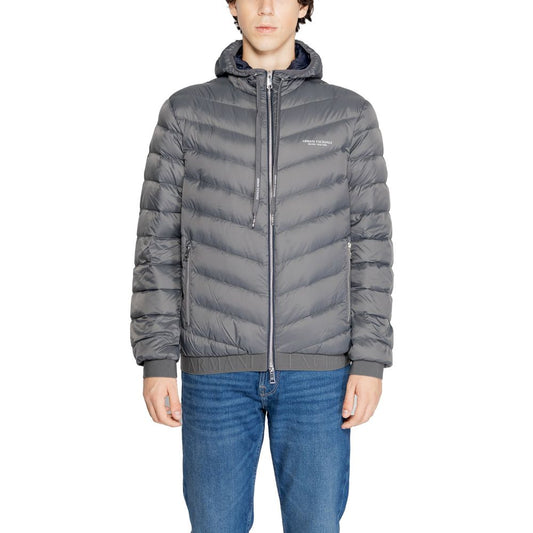 Armani Exchange Graue Polyesterjacken und -mäntel