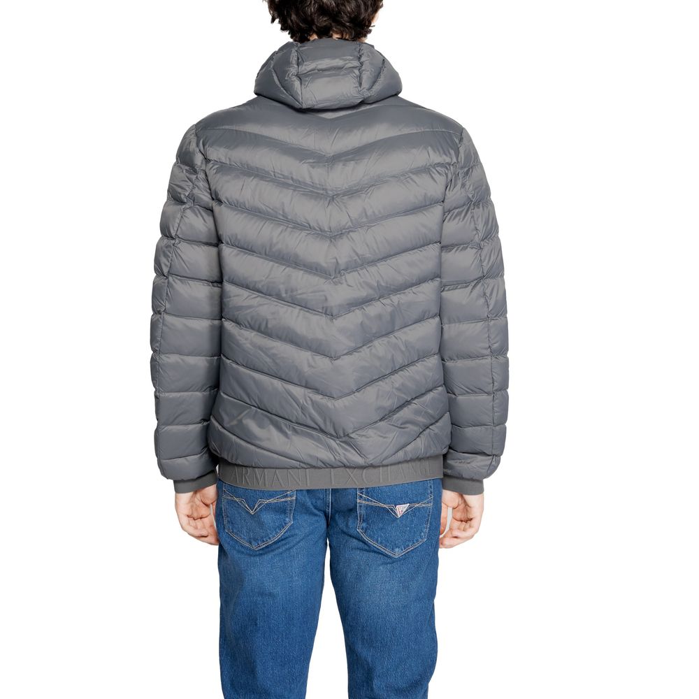 Armani Exchange Graue Polyesterjacken und -mäntel