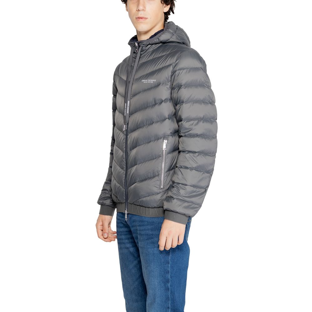 Armani Exchange Graue Polyesterjacken und -mäntel
