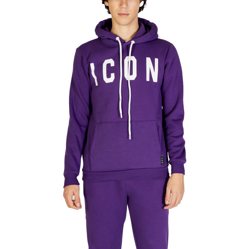Icon Lila Baumwoll-Hoodie