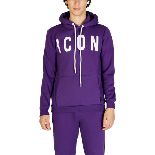 Icon Lila Baumwoll-Hoodie