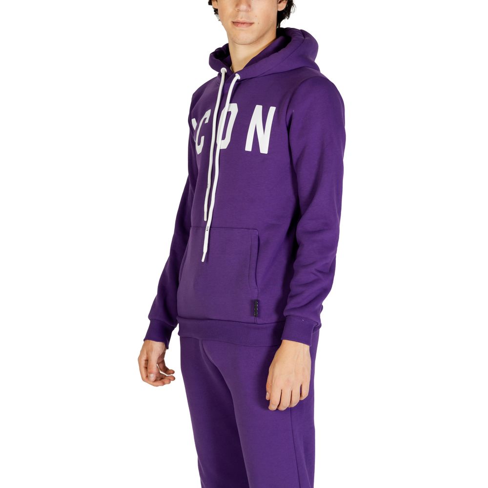Icon Lila Baumwoll-Hoodie