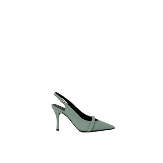 Furla Grüner Leder-High-Heel