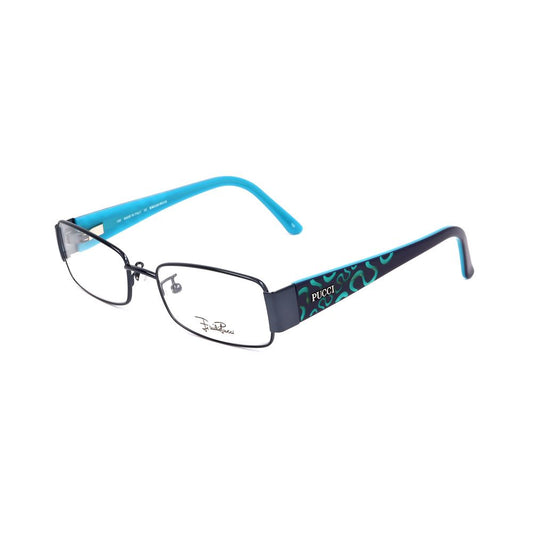 Emilio Pucci Blaue Metallrahmen