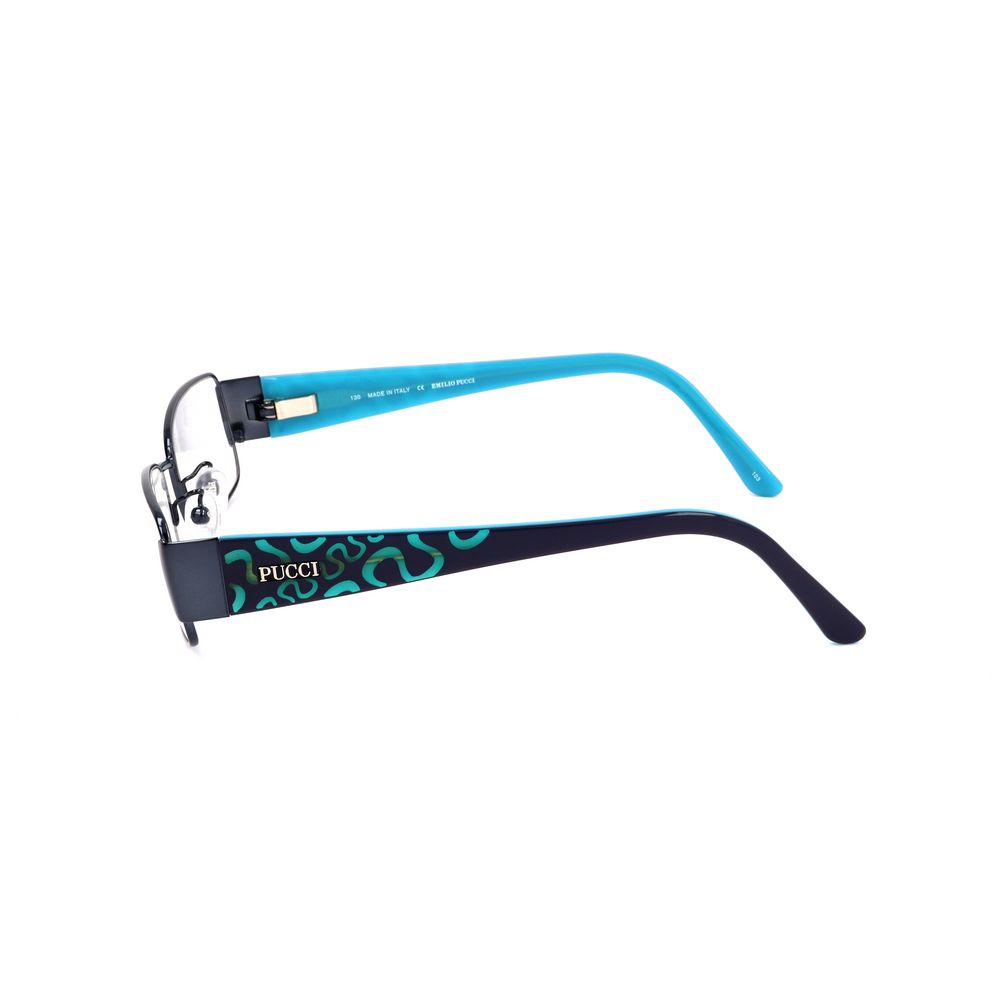 Emilio Pucci Blaue Metallrahmen
