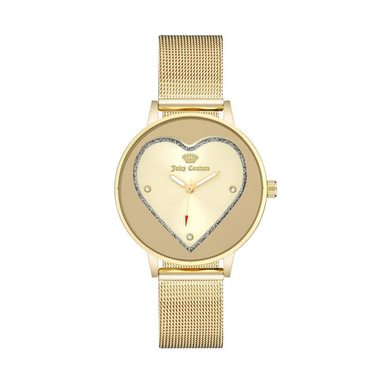 Juicy Couture Uhr aus goldenem Edelstahl