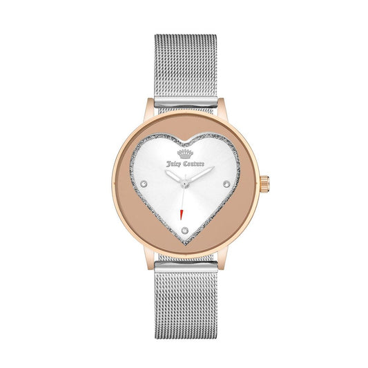 Juicy Couture Silberne Edelstahluhr