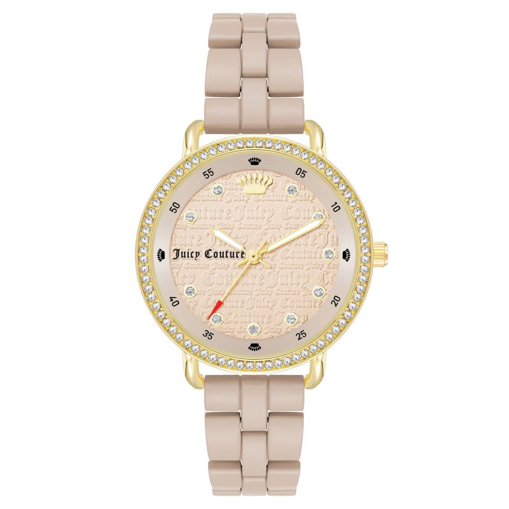 Juicy Couture – Beigefarbene Metalluhr