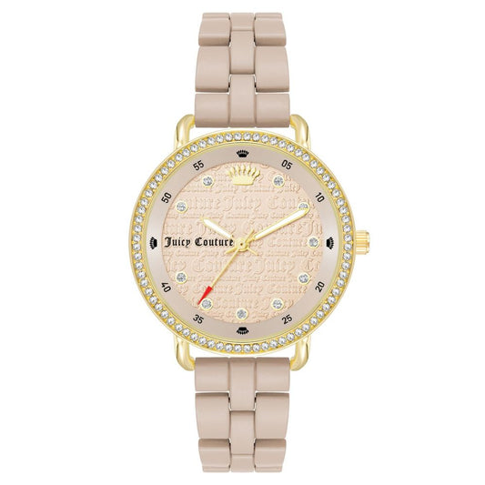 Juicy Couture – Beigefarbene Metalluhr