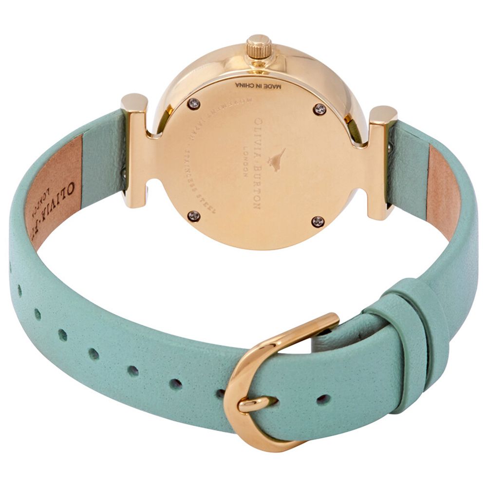 Olivia Burton Grüne Kunstlederuhr