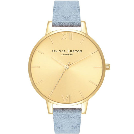 Olivia Burton – Blaue Kunstlederuhr