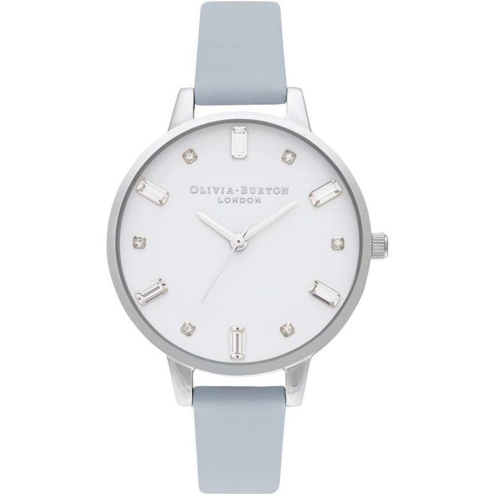 Olivia Burton – Blaue Kunstlederuhr