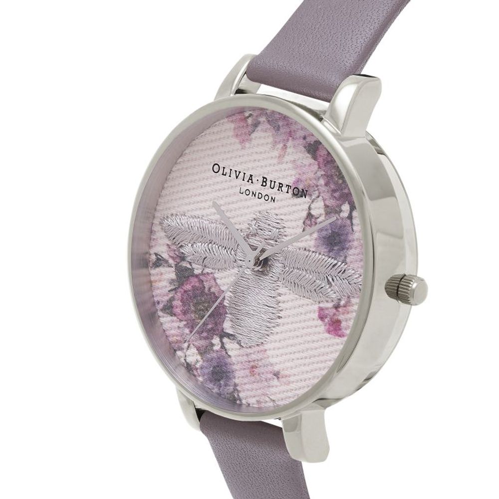 Olivia Burton – Graue Kunstlederuhr