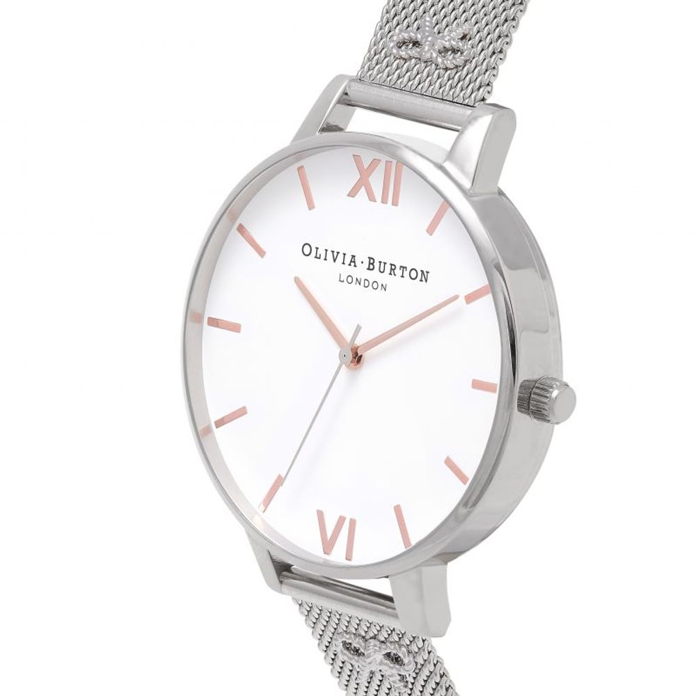 Olivia Burton – Silberne Edelstahluhr