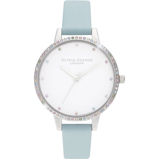 Olivia Burton – Blaue Kunstlederuhr