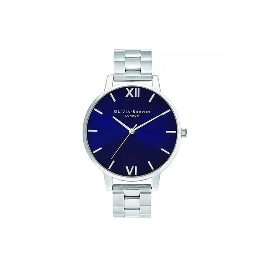 Olivia Burton – Silberne Edelstahluhr