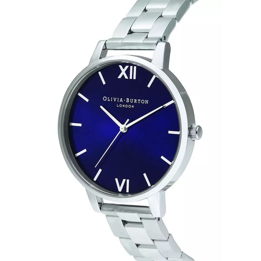 Olivia Burton – Silberne Edelstahluhr