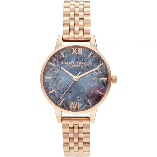 Olivia Burton – Mehrfarbige Edelstahluhr