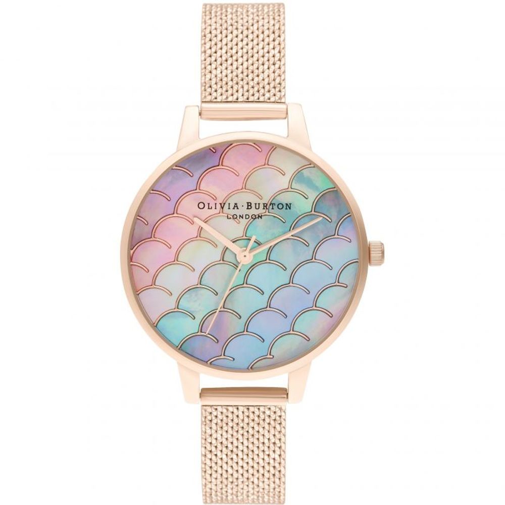 Olivia Burton – Mehrfarbige Edelstahluhr