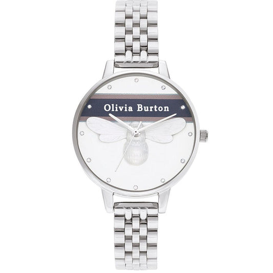 Olivia Burton – Silberne Edelstahluhr