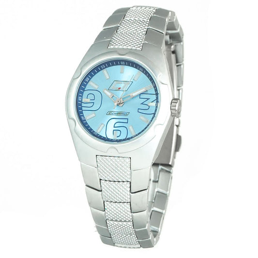Chronotech Silberne Edelstahluhr
