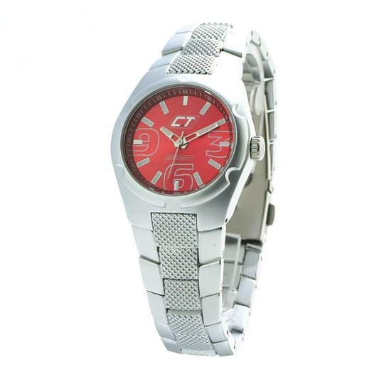 Chronotech Silberne Edelstahluhr