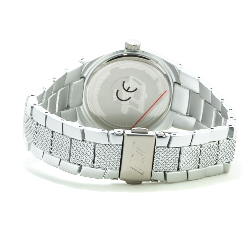Chronotech Silberne Edelstahluhr