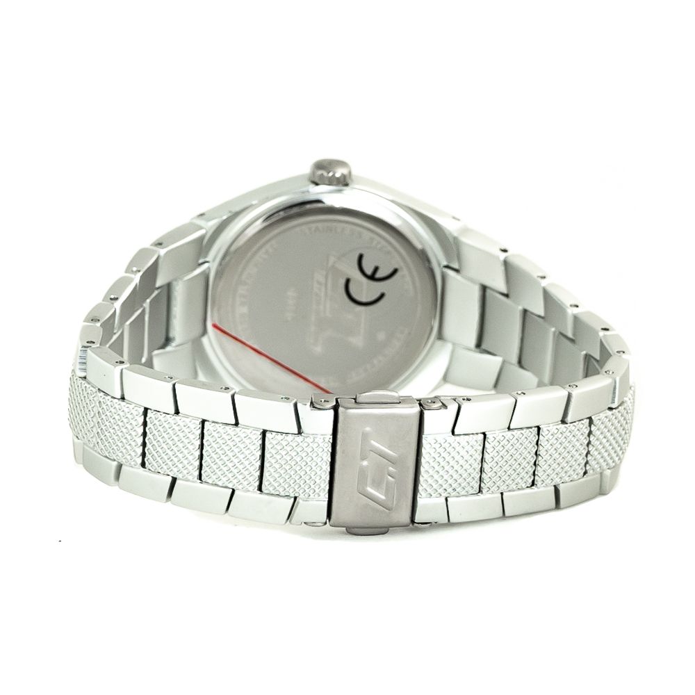 Chronotech Silberne Edelstahluhr