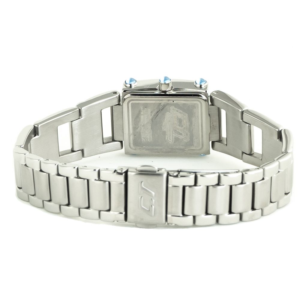 Chronotech Silberne Edelstahluhr
