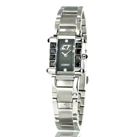 Chronotech Silberne Edelstahluhr