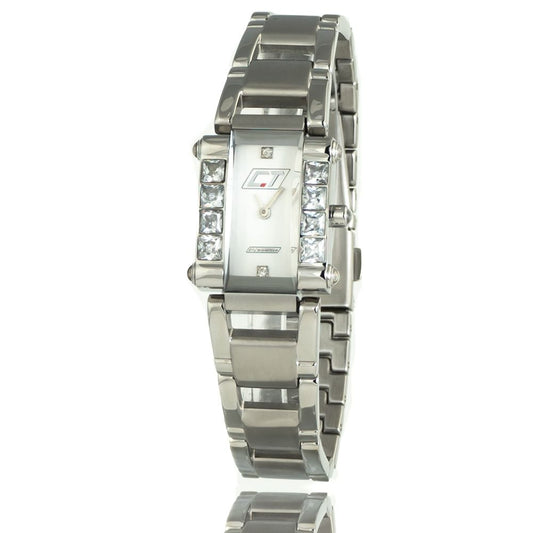 Chronotech Silberne Edelstahluhr