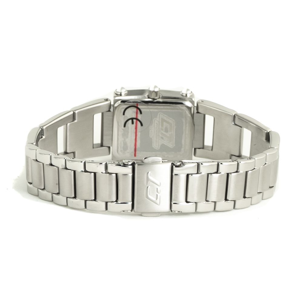 Chronotech Silberne Edelstahluhr