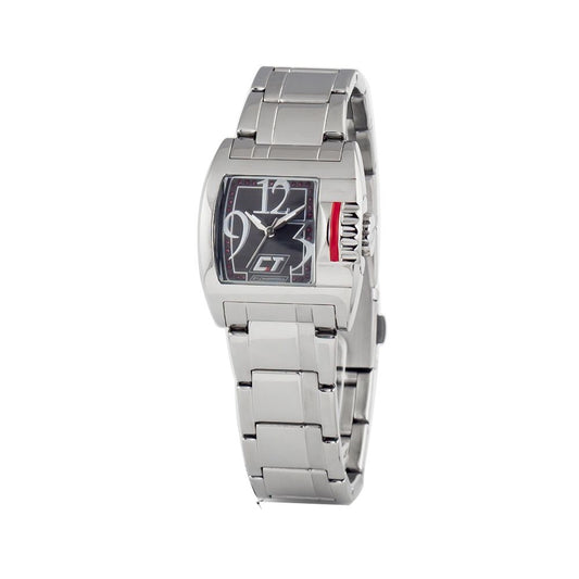 Chronotech Silberne Edelstahluhr
