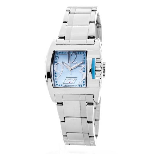 Chronotech Silberne Edelstahluhr