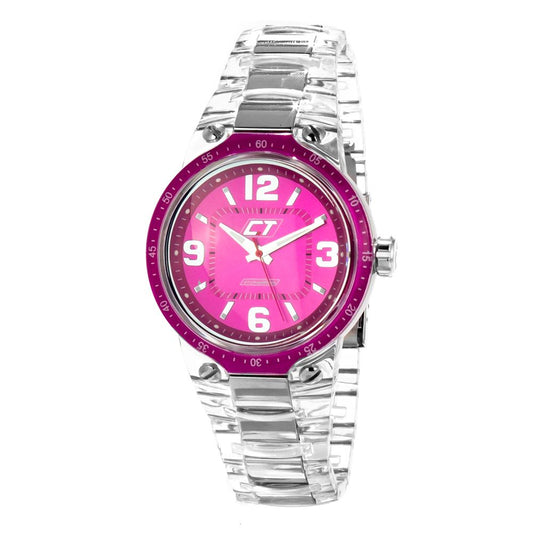 Chronotech Uhr aus transparentem Polycarbonat