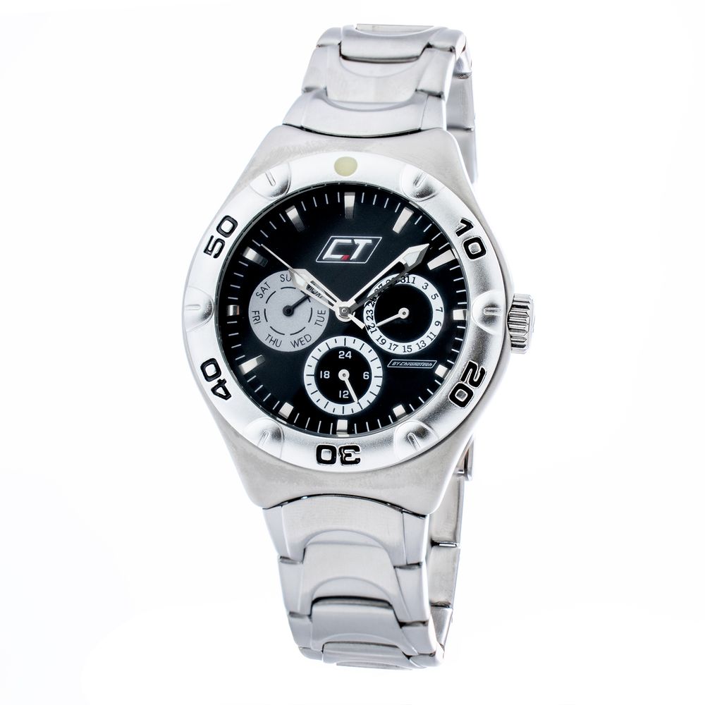Chronotech Graue Edelstahluhr