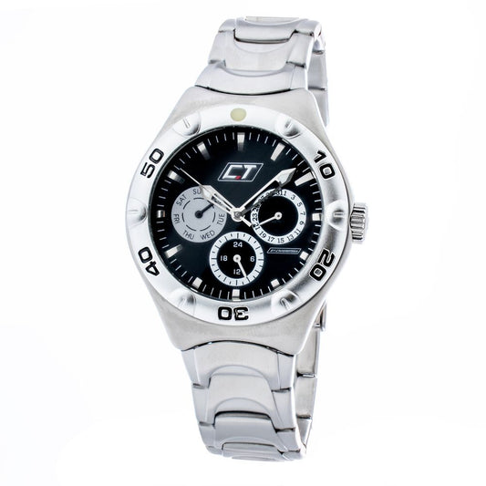 Chronotech Graue Edelstahluhr
