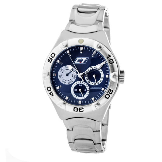 Chronotech Silberne Edelstahluhr