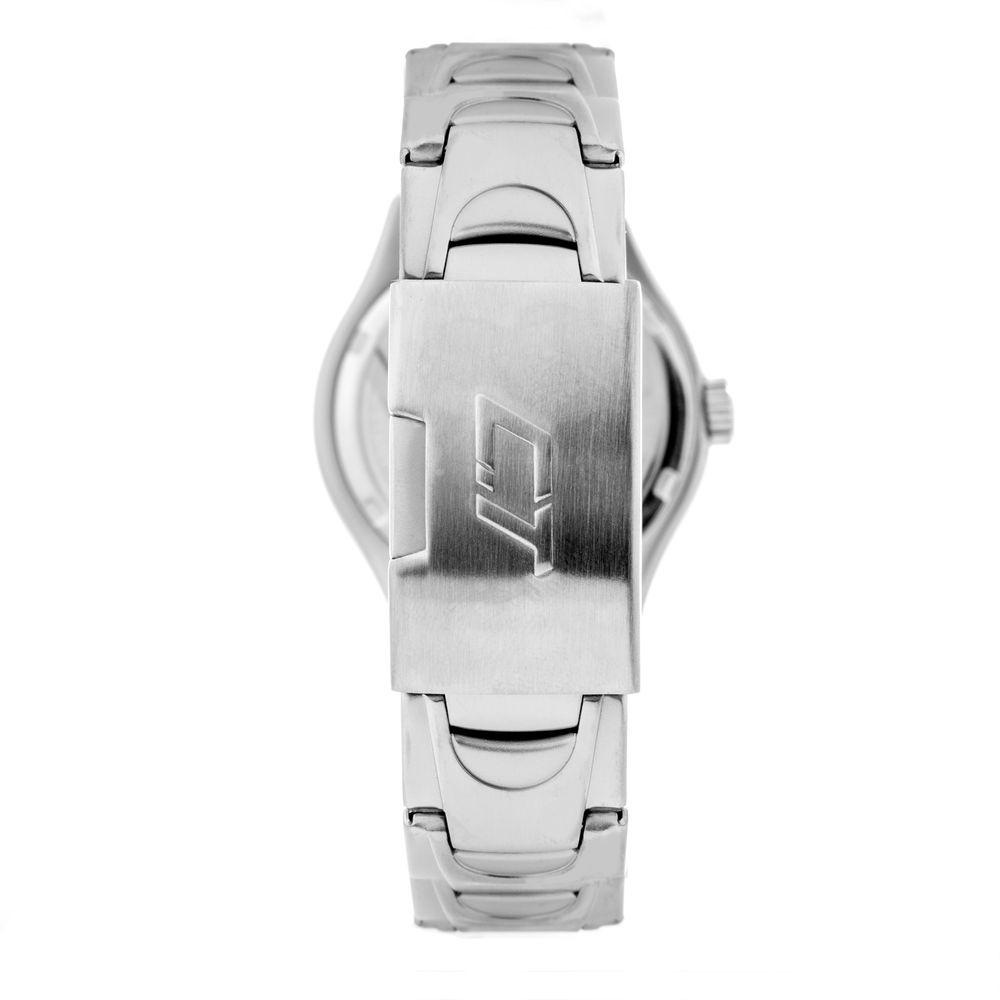 Chronotech Silberne Edelstahluhr