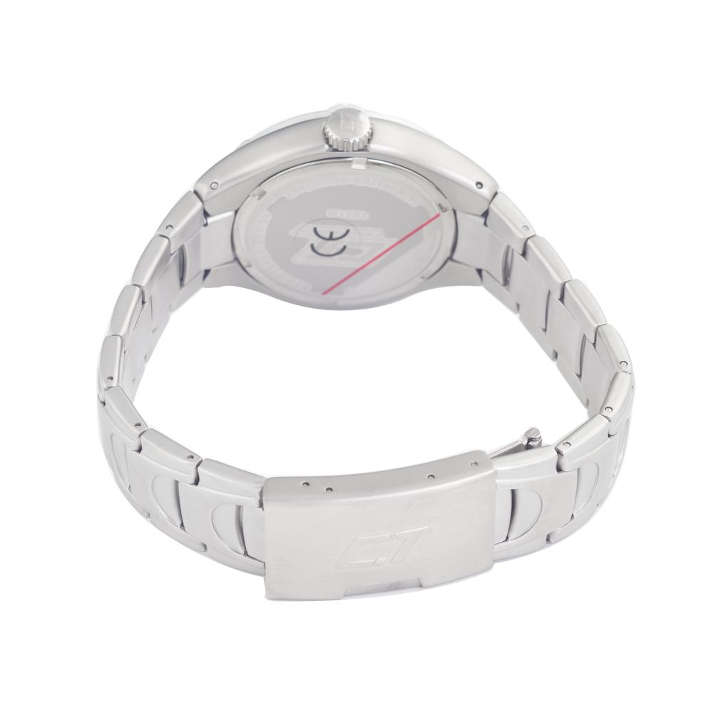 Chronotech Silberne Edelstahluhr