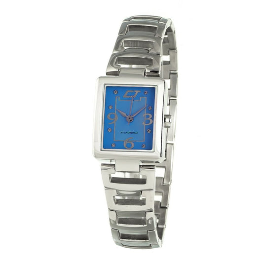 Chronotech Silberne Edelstahluhr