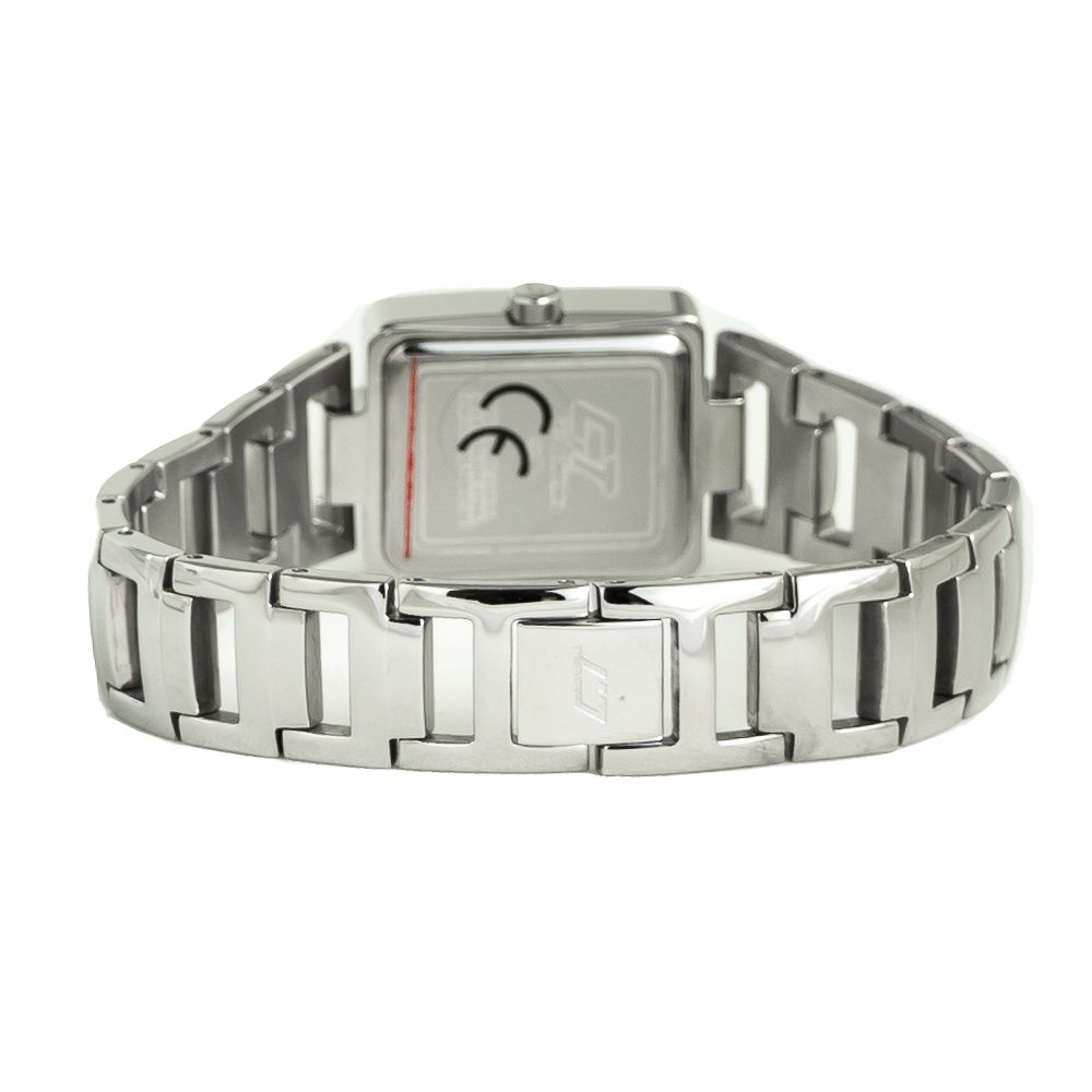 Chronotech Silberne Edelstahluhr